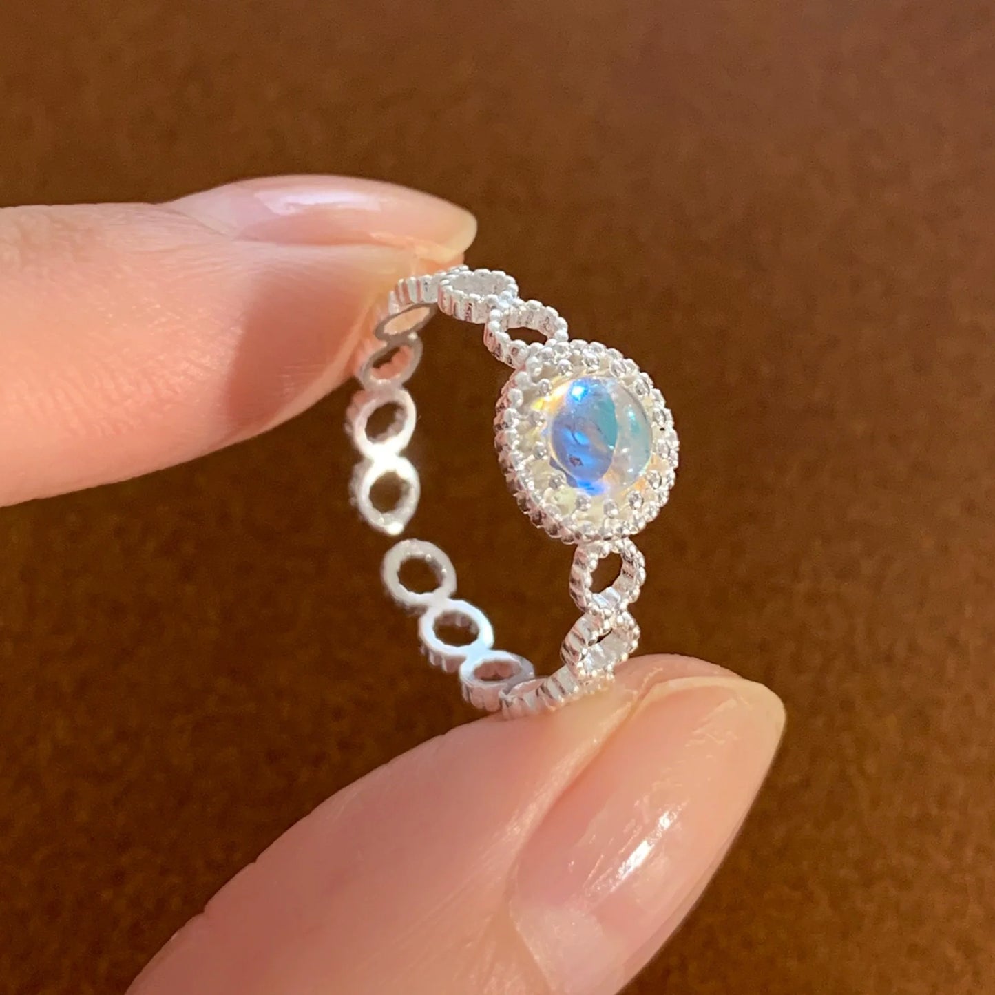 PANJBJ 925 Sterling Silver Geometric Cross Ring for Women Girl Fashion Individuality Concise Jewelry Birthday Gift Dropshipping