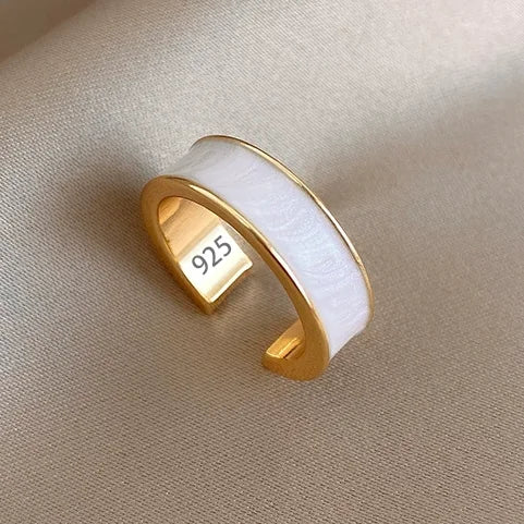 PANJBJ 925 Sterling Silver Geometric Cross Ring for Women Girl Fashion Individuality Concise Jewelry Birthday Gift Dropshipping