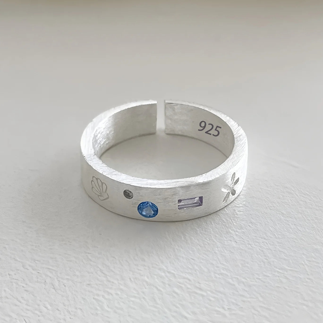 PANJBJ 925 Sterling Silver Geometric Cross Ring for Women Girl Fashion Individuality Concise Jewelry Birthday Gift Dropshipping