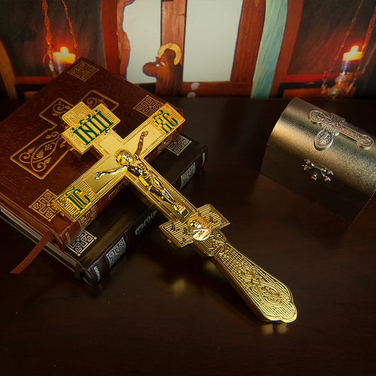 Eastern Orthodox Crucifix Cross Ornament – Church & Home Decoration